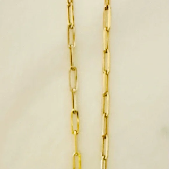 14k gold paperclip chain - Picture 3 of 4